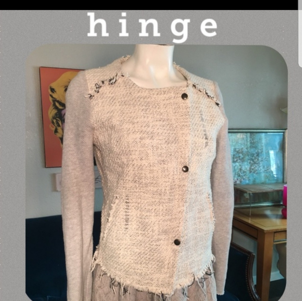Hinge tweed fall jacket